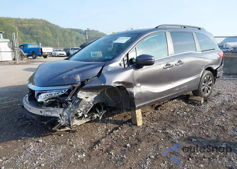 2022 Honda Odyssey Ex-L z USA, uszkodzony, nr VIN 5FNRL6H78NB052651